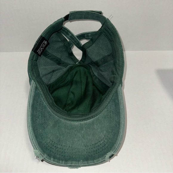 Distressed Sun Hat Wide Brim Adjustable Trucker - Picture 5 of 5